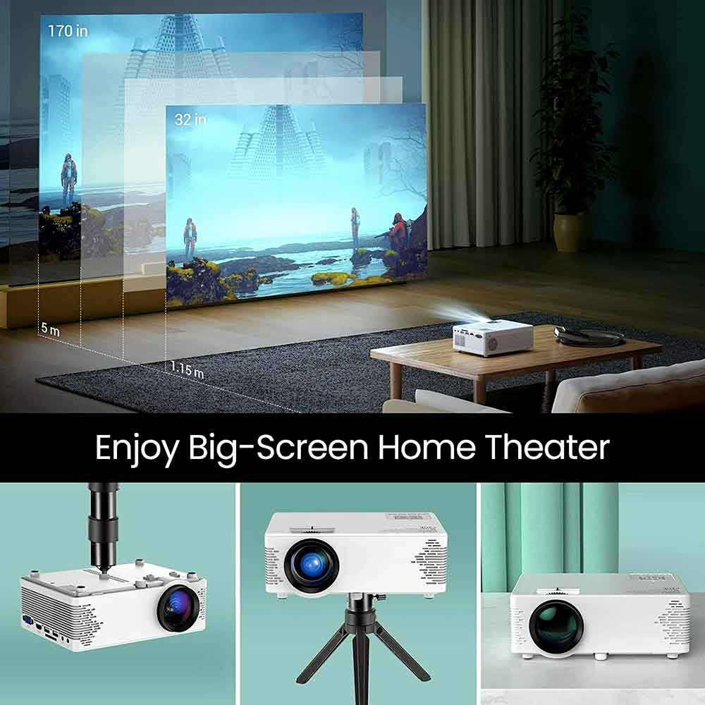 Mini projector Bluetooth speaker connection