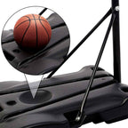 Ball rest built into the hoop base
