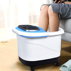 Foot spa temperature and timer controls