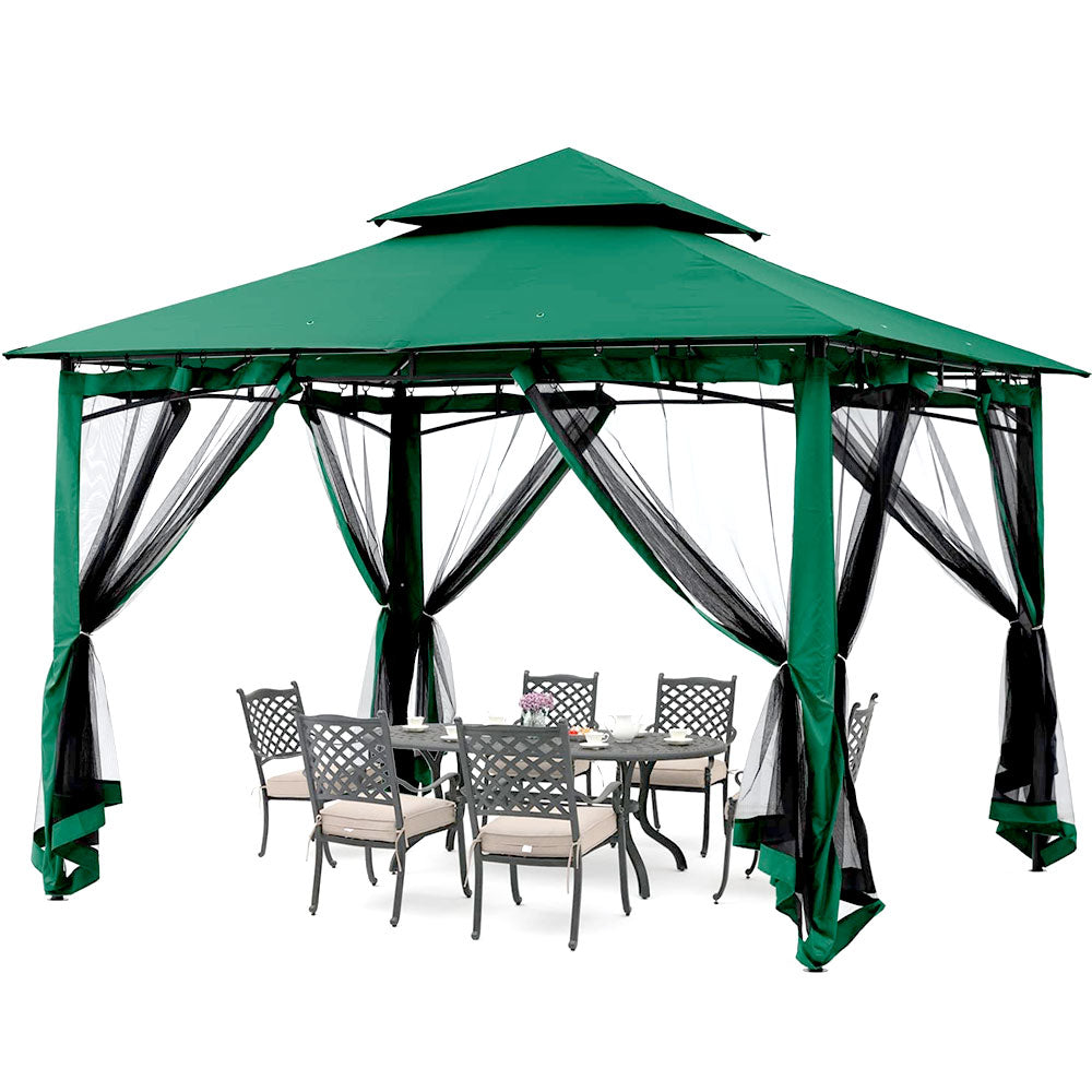 10 x 12 ft gazebo in forest green