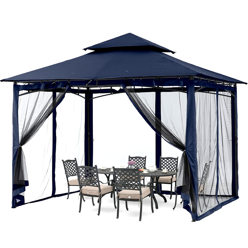 8 x 8 ft gazebo in navy blue