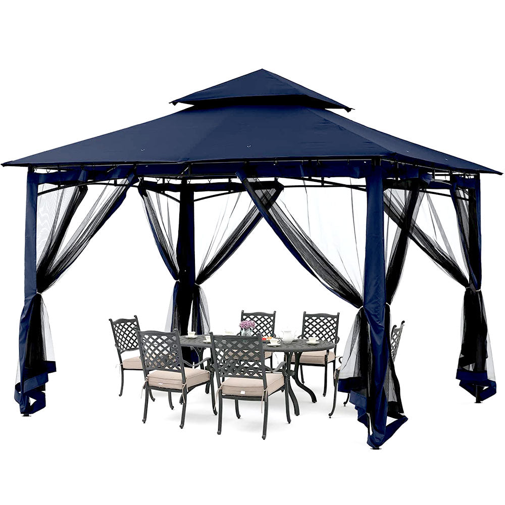 10 x 10 ft gazebo in navy blue