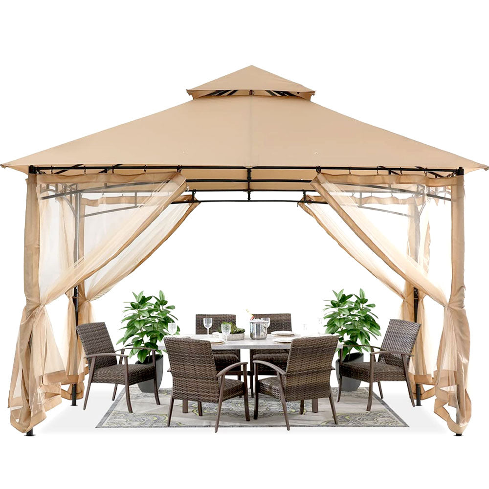 10 x 10 ft gazebo in khaki