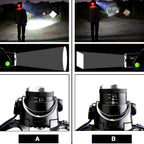 Zoom beam set to a wide flood and a narrow spot