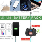 Battery pack charging a phone over USB