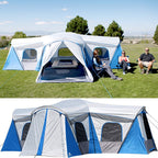 Cabin tent 3-room floor plan