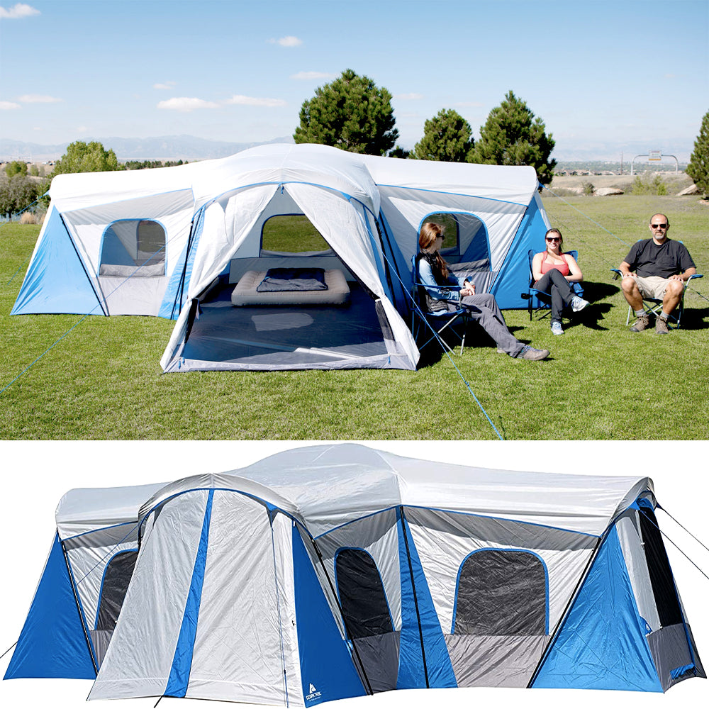 Cabin tent 3-room floor plan