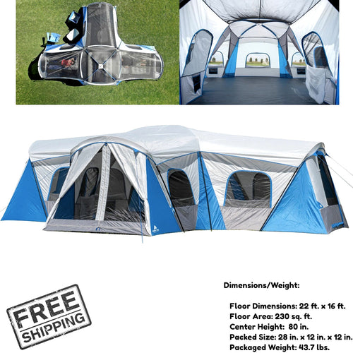 Cabin tent at a campsite