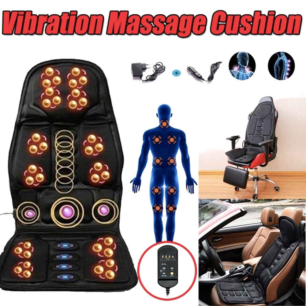 Heated massage chair pad folded for storage