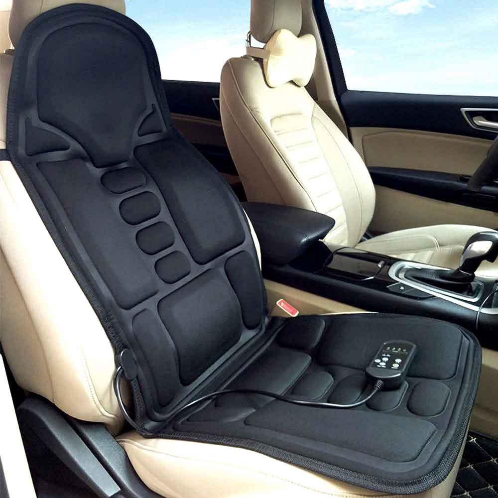 Heated 8-mode massage chair pad, front view