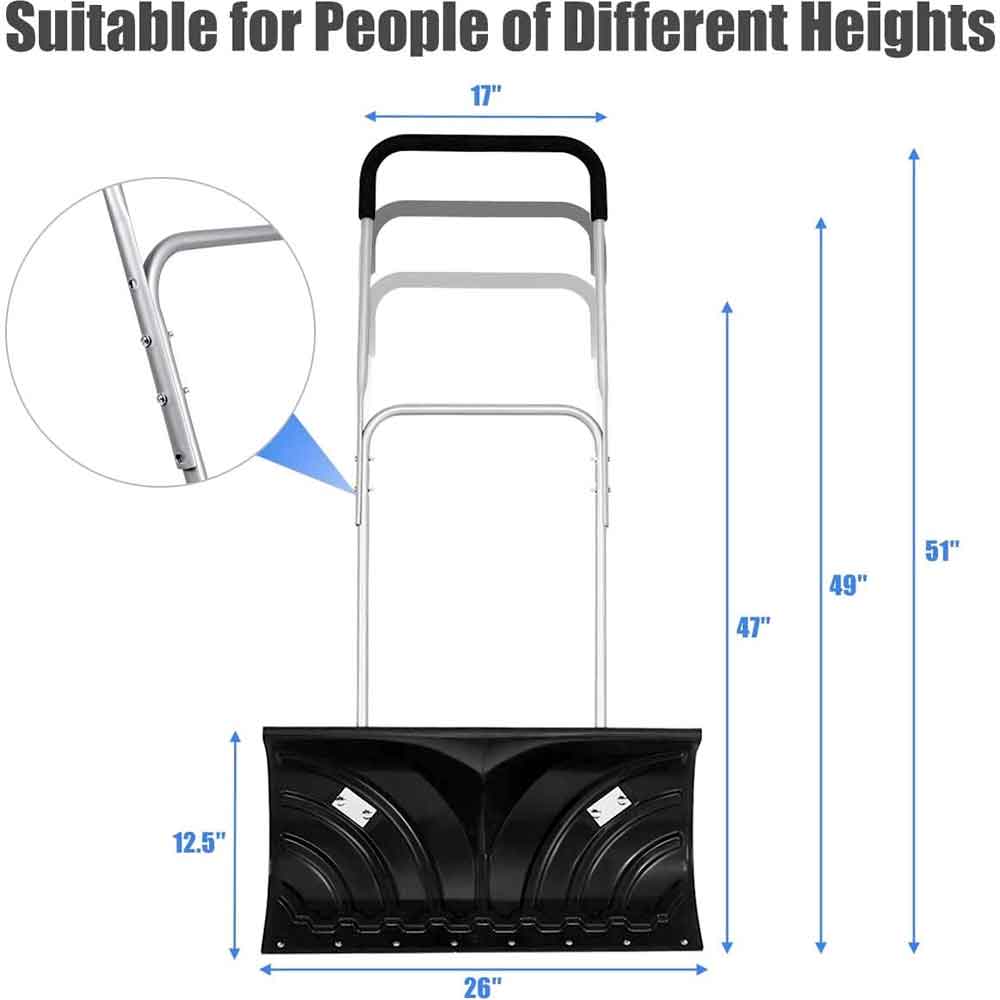 Adjustable handle heights for people of different heights