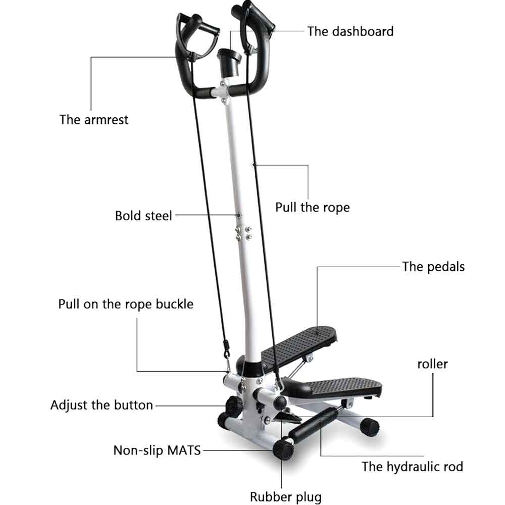 White twin-arm stepper parts diagram