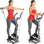 Two ways to train with the resistance bands on the stepper