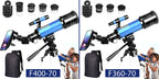 The 400 mm and 360 mm telescope models side by side