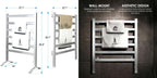 Towel warmer dimensions and wall-mount setup
