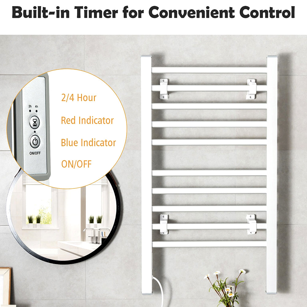 Built-in timer control with indicator light
