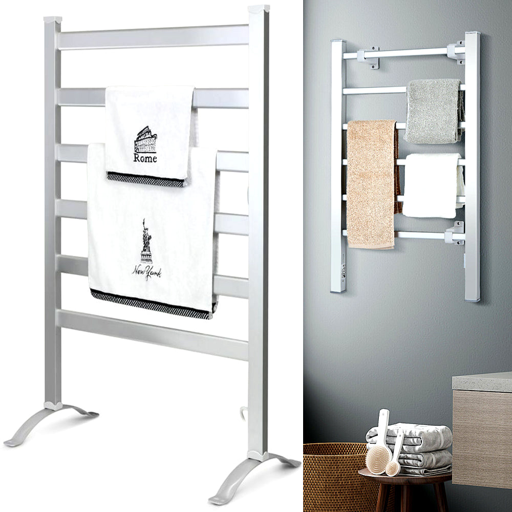 6-bar heated towel warmer