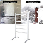Freestanding towel warmer for humid and cold days