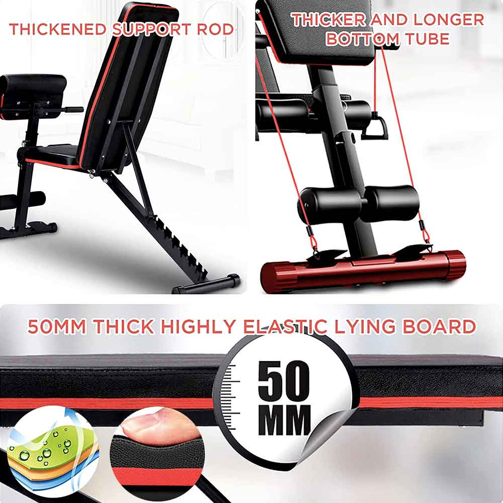 Thick padded backrest and reinforced support tube