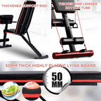 Thick padded backrest and reinforced support tube