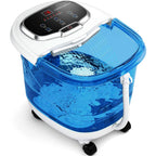 Heated foot spa bath massager in blue