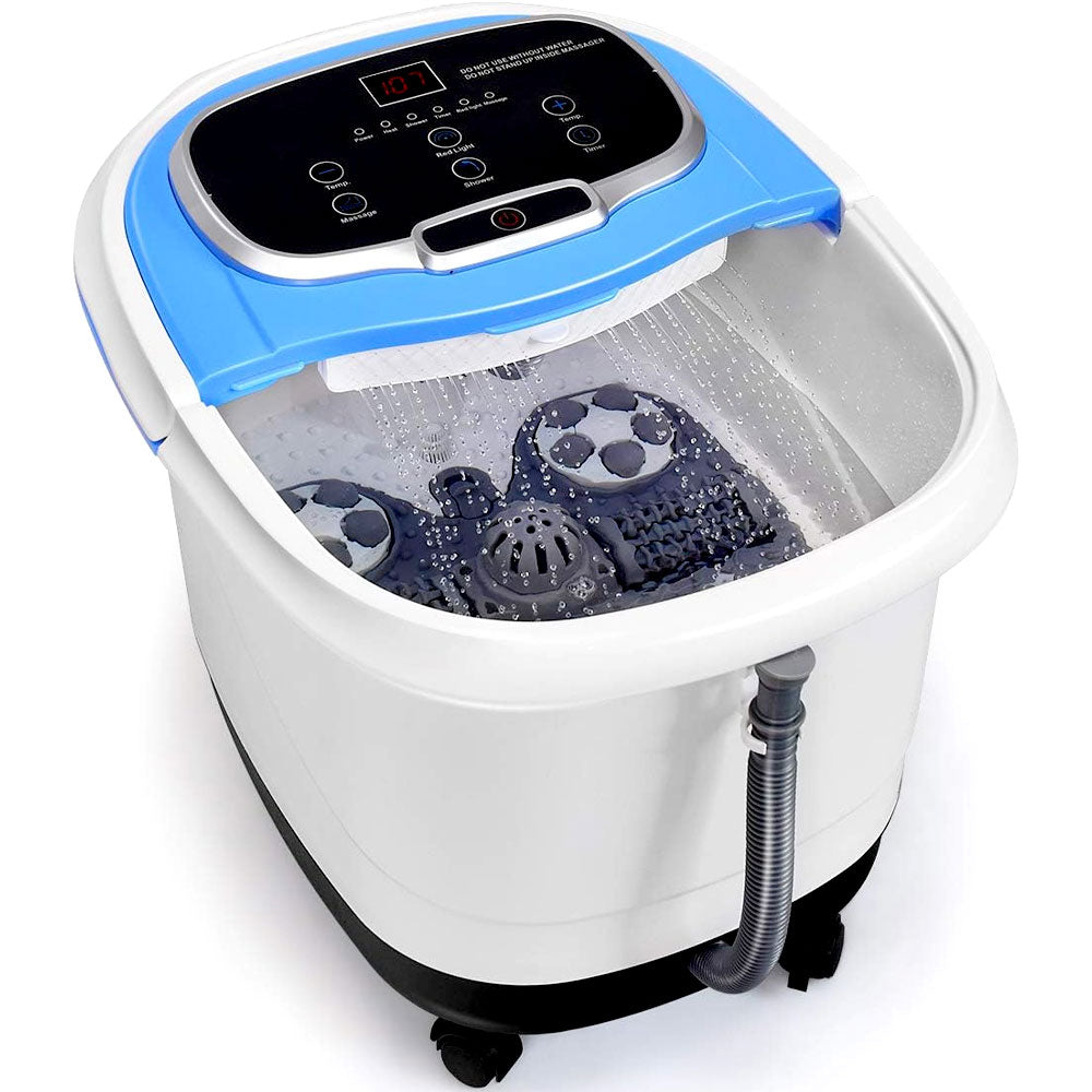 Heated foot spa bath massager in white