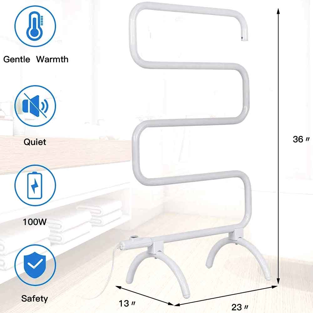 Towel warmer dimensions: 36 x 23 x 13 inches, 100W