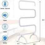 Towel warmer dimensions: 36 x 23 x 13 inches, 100W
