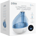Ultrasonic cool mist humidifier with its retail box