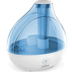 Blue teardrop-shaped cool mist humidifier