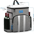 Cooler backpack dimensions: 12.6 x 8.66 x 16.93 inches