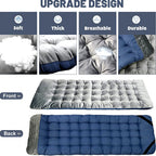 Front and back of the soft, thick cot mattress