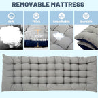 Removable padded mattress for the folding cot