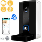 Automatic pet feeder with phone app for iOS and Android